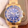 Rolex Submariner Date 116618LB VR Factory 18K Yellow Gold Wrapped Blue Dial Replica Watch - UK Replica
