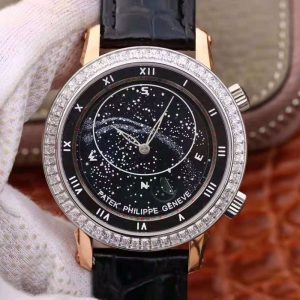 Patek Philippe Grand Complications Sky Moon Celestial 5102PR TW Factory Black Dial Replica Watch - UK Replica