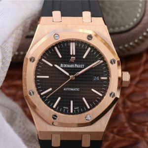 Audemars Piguet Royal Oak 15400OR.OO.D002CR.01 JF Factory Black Dial Replica Watch - UK Replica