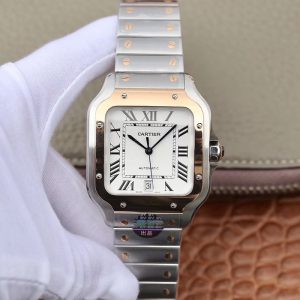 Cartier De Santos W2SA0006 BV Factory White Dial Replica Watch - UK Replica