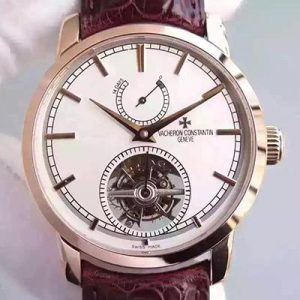 Vacheron Constantin Patrimony Traditionnelle 14-Day Tourbillon 89000 White Dial Replica Watch - UK Replica