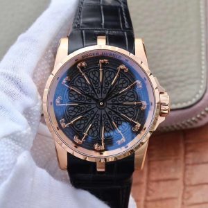 ZF Factory Roger Dubuis Excalibur Knights Of The Round Table II RDDBEX0511 Rose Gold Replica Watch