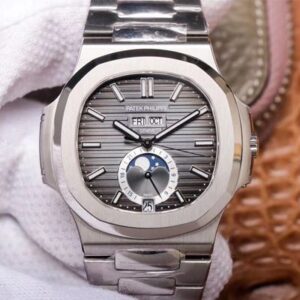 PF Factory Patek Philippe Nautilus 5726/1A-001 Moonphase Gray Dial Replica Watch