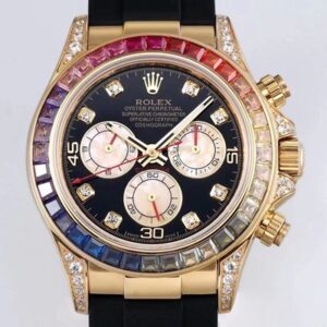 Rolex Daytona 116598RBOW BL Factory Yellow Gold Replica Watch