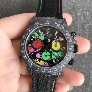 Rolex Daytona Cosmograph Carbon Fiber Diw Customized Version Noob Factory Color Dial Replica Watch