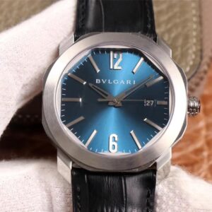 Bvlgari Octo 102429 BV Factory Light Blue Dial Replica Watch