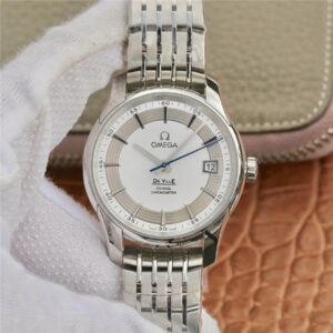 Omega De Ville 431.30.41.21.02.001 VS Factory Silver Dial Stainless Steel Strap Replica Watch