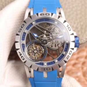 Roger Dubuis Excalibur Spidr RDDBEX0479 JB Factory Tourbillon Skeleton Dial Replica Watch