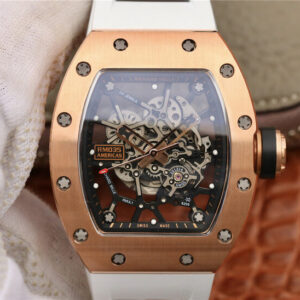 Richard Mille RM035 Americas KV Factory Rose Gold White Strap Replica Watch