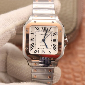 Cartier De Santos W2SA0007 BV Factory White Dial Replica Watch