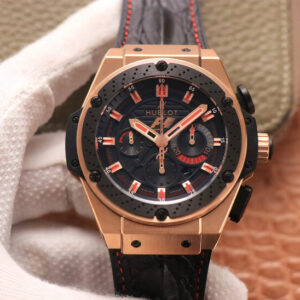 Hublot King Power Ferrari F1 V6 Factory Black Dial Rose Gold Replica Watch
