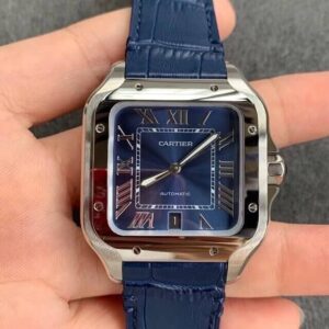 Cartier Santos WSSA0030 V6 Factory Blue Dial Replica Watch