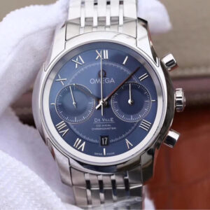 Omega De Ville 431.10.42.51.03.001 OM Factory Blue Dial Replica Watch