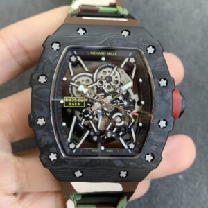 Richard Mille RM35-02 KV Factory V3 Carbon Fiber Camouflage Strap Replica Watch