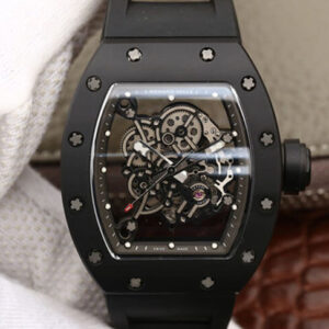 Richard Mille RM055 KV Factory Ceramics Black Strap Replica Watch
