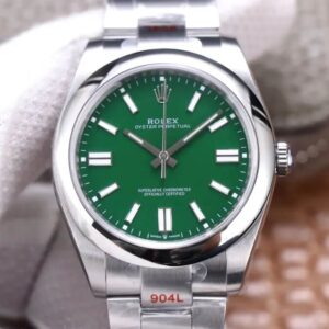 Rolex Oyster Perpetual M124300-0005 41MM EW Factory Green Dial Replica Watch