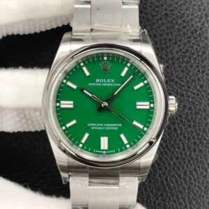 Rolex Oyster Perpetual M126000-0005 36MM EW Factory Green Dial Replica Watch