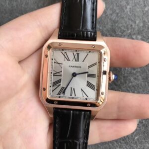 Cartier Santos WGSA0021 Rose Gold Silver Dial Replica Watch