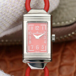 Jaeger-LeCoultre Reverso 3268560 MG Factory Stainless Steel Red Dial Replica Watch