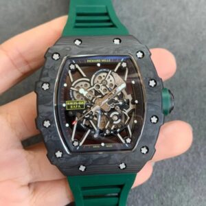 Richard Mille RM035-02 KV Factory V3 Carbon Fiber Green Strap Replica Watch