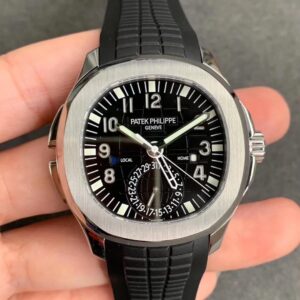 Patek Philippe Aquanaut 5164A-001 GR Factory Stainless Steel Black Dial Replica Watch