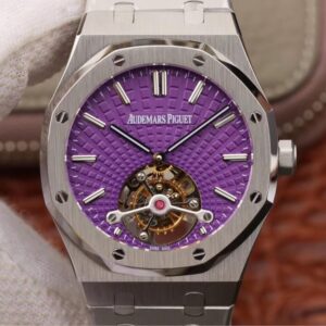 Audemars Piguet Royal Oak Tourbillon 26522ST.OO.1220ST.01 JF Factory Purple Dial Replica Watch