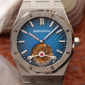 Audemars Piguet Royal Oak Tourbillon 26522TI.OO.1220TI.01 JF Factory Smoky Blue Dial Replica Watch