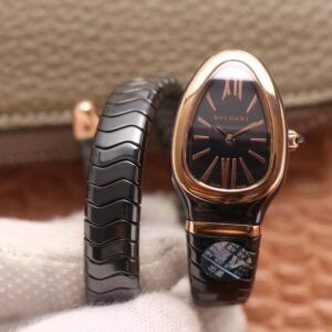 Bvlgari Serpenti 102735 BV Factory Rose Gold Black Dial Replica Watch