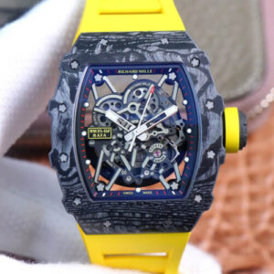 Richard Mille RM35-02 ZF Factory Yellow Rubber Strap Replica Watch