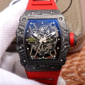 Richard Mille RM35-02 ZF Factory Red Rubber Strap Replica Watch