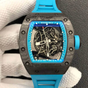 Richard Mille RM055 ZF Factory Blue Rubber Strap Replica Watch