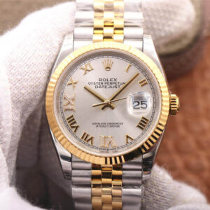 Rolex Datejust M126233-0031 EW Factory Yellow Gold Diamond Dial Replica Watch