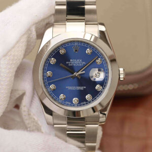 Rolex Datejust M126300 EW Factory Stainless Steel Blue Dial Replica Watch