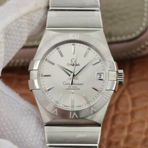 Omega Constellation 123.10.38.21.02.001 VS Factory Silvery White Dial Replica Watch
