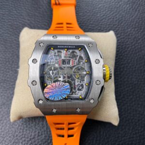 Richard Mille RM11-03 KV Factory Orange Rubber Strap Replica Watch