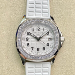 Patek Philippe Aquanaut Quartz Ladies 5067A-024 PPF Factory Diamond-set Bezel Replica Watch
