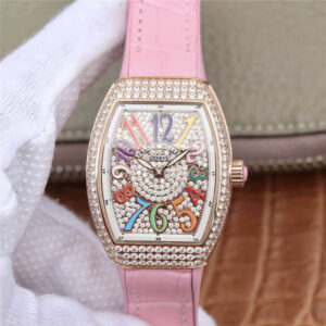 Franck Muller Vanguard Ladies ABF Factory Rose Gold Diamond-set Dial Replica Watch