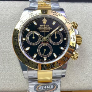 Rolex Daytona M116503-0004 BT Factory Yellow Gold Black Dial Replica Watch