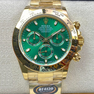 Rolex Daytona M116508-0013 BT Factory Yellow Gold Green Dial Replica Watch