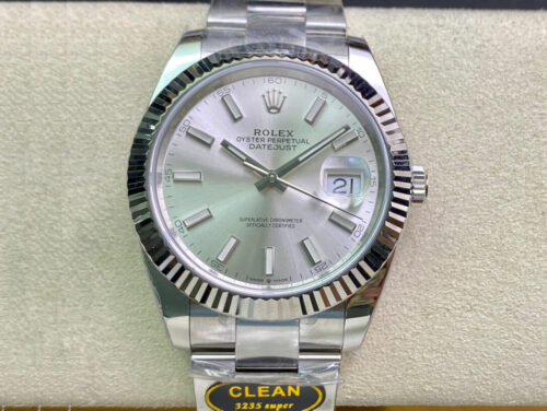Rolex Datejust M126334-0003 Clean Factory Silver Dial Replica Watch