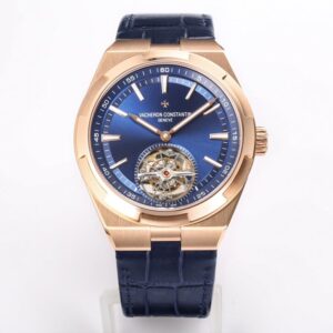 Vacheron Constantin Overseas Tourbillon 6000V/110R-B733 BBR Factory Blue Leather Strap Replica Watch