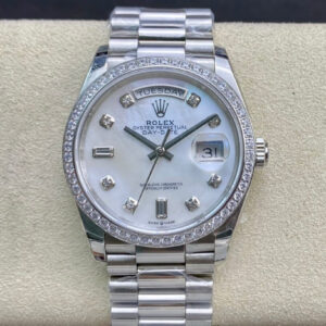 Rolex Day Date 128396TBR-0005 EW Factory Diamond-set Bezel Replica Watch