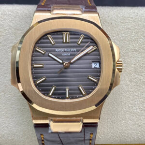 Patek Philippe Nautilus 5711R 3K Factory Rose Gold Grey Dial Replica Watch