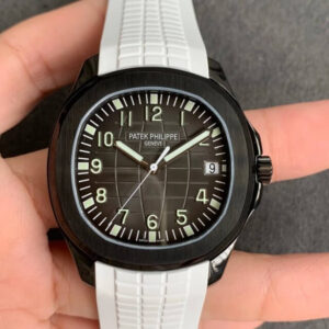 Patek Philippe Aquanaut PP5167 ZF Factory DLC White Rubber Strap Replica Watch