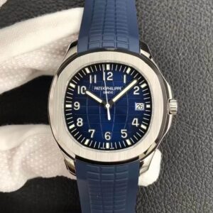 Patek Philippe Aquanaut 5168G-001 3K Factory Blue Strap Replica Watch