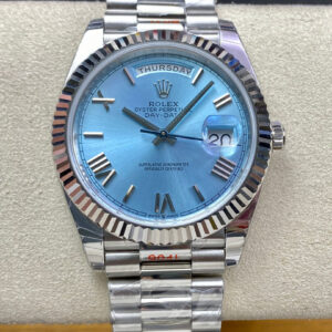 Rolex Day Date M228236-0012 EW Factory Blue Dial Replica Watch