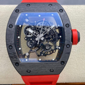 Richard Mille RM-055 BBR Factory Red Rubber Strap Replica Watch