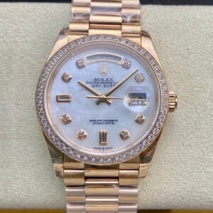 Rolex Day Date 128238 EW Factory V2 Mother-Of-Pearl Dial Replica Watch