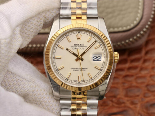 Rolex Datejust 116233 36MM AR Factory Yellow Gold Replica Watch