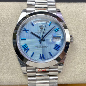 Rolex Day Date M228206-0001 EW Factory Blue Dial Replica Watch